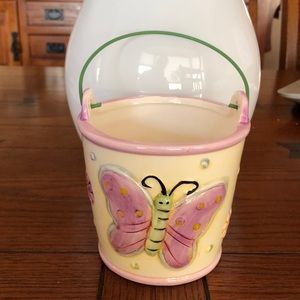Spring ceramic bucket decoration